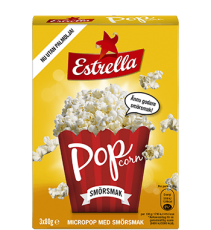 Estrella Micropopcorn Smör 3-pack Coopers Candy