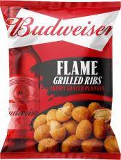 Budweiser Flame Grilled Ribs Crispy Coated Peanuts 150g Coopers Candy