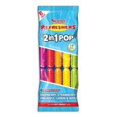 Swizzels Refreshers 2in1 pop 8-pack (600ml) Coopers Candy