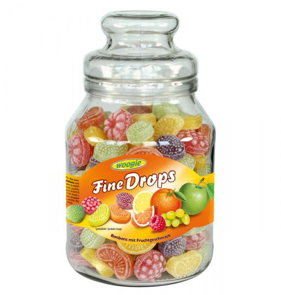 Köp Woogie Fine Drops Fruits mix flavour 966g hos Coopers Candy