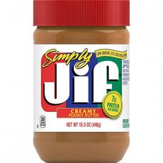 JIF Simply Creamy Peanut Butter 440g Coopers Candy
