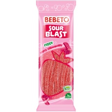 Bebeto Sour Blast - Fizzy Strawberry 180g Coopers Candy