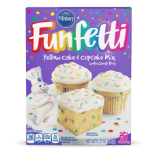 Pillsbury Funfetti Yellow Cake & Cupcake Mix 432g Coopers Candy