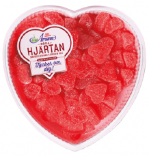 Aroma Röda Hjärtan presentförpackning 450g Coopers Candy
