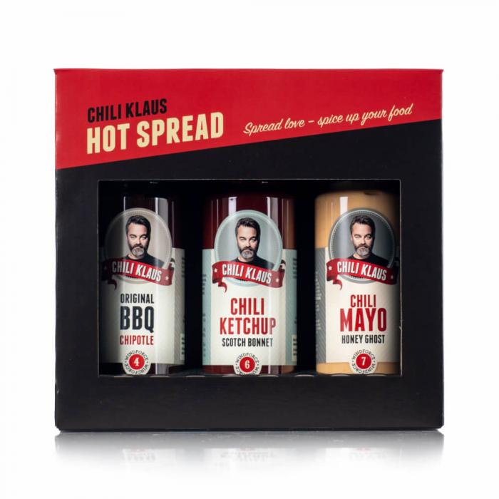 Köp Chili Klaus Hot Spread 3pack hos Coopers Candy