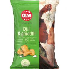 OLW Delichips Dill & Grädfill 150g (BF: 2024-03-27) Coopers Candy