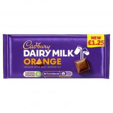 Cadbury Dairy Milk Orange 95g (BF: 2023-10-10) Coopers Candy
