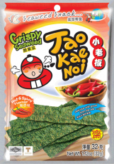 Tao Kae Noi Sjögräschips Hot&Spicy 32g Coopers Candy