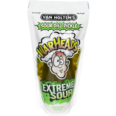 Van Holtens Warheads Extreme Sour Dill Pickle Coopers Candy