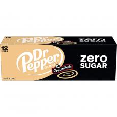 Dr Pepper & Cream Soda Zero Sugar 355ml x 12st Coopers Candy
