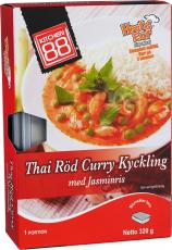 Kitchen 88 - Thai Röd Curry Kyckling med Ris 320g Coopers Candy