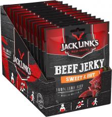 Jack Links Beef Jerky - Sweet & Hot 70g x 12st Coopers Candy