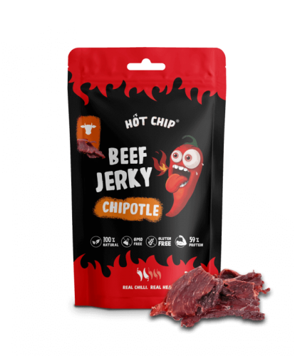 Hot Chip Beef Jerky - Chipotle 25g Coopers Candy