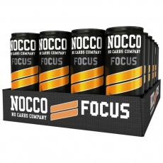 NOCCO Focus - Black Orange 33cl x 24st (helt flak) Coopers Candy