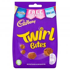 Cadbury Twirl Bites Chocolate Bag 95g Coopers Candy