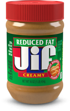 JIF Creamy Peanut Butter Reduced Fat 454g Coopers Candy