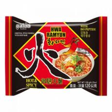 Paldo HWA Ramen Noodles Hot & Spicy 120g Coopers Candy