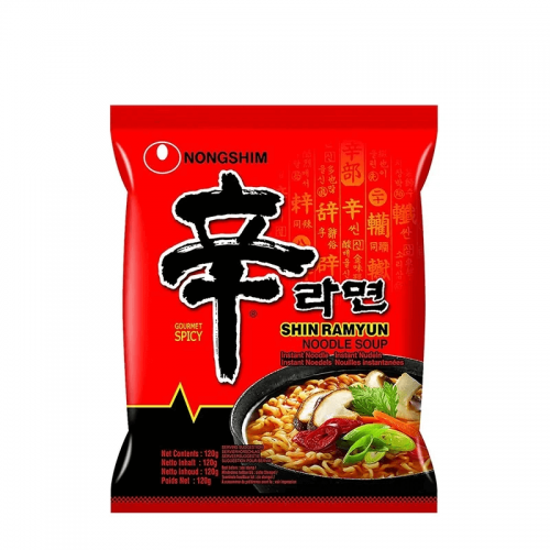 Nongshim Shin Ramyun Noodles Gourmet Spicy 120g Coopers Candy