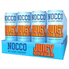 NOCCO Juicy Breeze Summer 33cl x 24st (helt flak) Coopers Candy