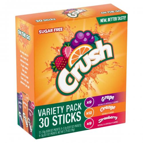 Crush On-The-Go Drink Mix Variety Pack 30-pack Coopers Candy