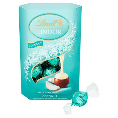 Köp Lindor Coconut Truffles 200g hos Coopers Candy