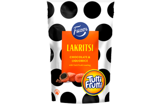 Fazer Lakritsi Choco Tutti Frutti 135g (BF: 2023-01-27) Coopers Candy