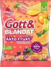 Gott & Blandat Äkta Fruktgodis Fruktmix 220g Coopers Candy