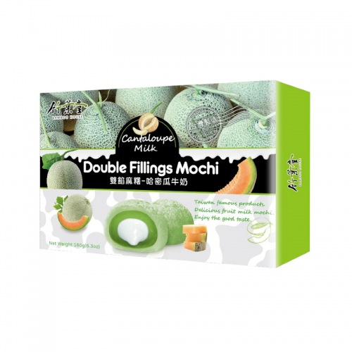 Bamboo House Double Filling Mochi Cantaloupe 180g (BF: 2024-03-23) Coopers Candy