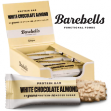 Barebells Protein Bar - White Chocolate Almond 55g x 12st (hel låda) Coopers Candy