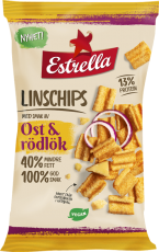 Estrella Linschips Ost & Rödlök 100g Coopers Candy