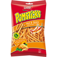 Lorenz Pomsticks Hot & Spicy 85g Coopers Candy