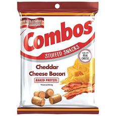 Combos Cheddar Cheese Bacon Pretzel 178g Coopers Candy