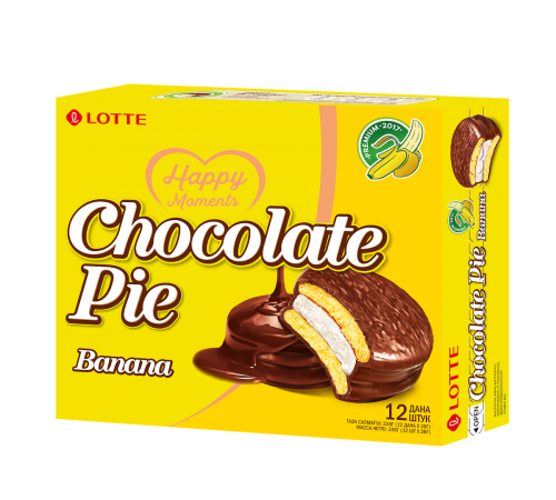 Lotte Choco Pie Banana 336g Coopers Candy