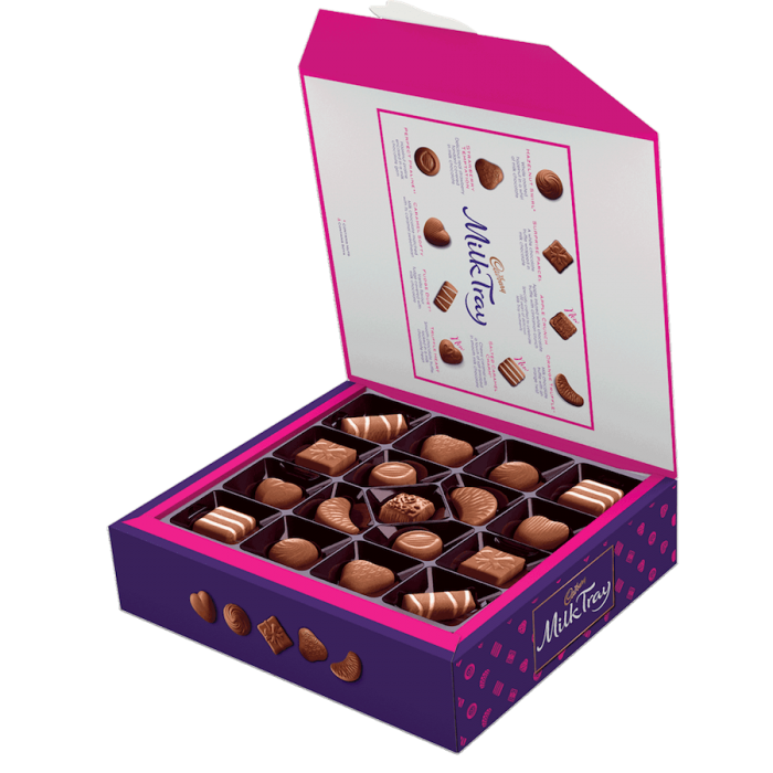 Köp Cadbury Milk Tray Chocolate Box 360g hos Coopers Candy