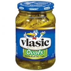 Vlasic OVAL Hamburger Dill Pickle Chips 473ml Coopers Candy