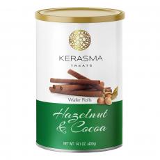 Kerasma Wafer Rolls Hazelnut & Cocoa 400g Coopers Candy