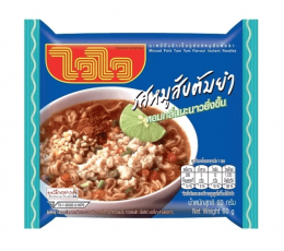 Wai Wai Instant Noodles Tom Yum Minced Pork 60g Coopers Candy