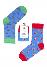 Swedish Fika Socks - Älg & Dalahäst Storlek 40-46 Coopers Candy