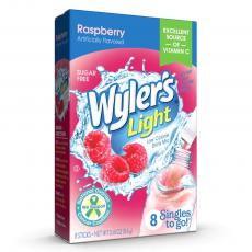 Wylers Light Singles To Go 8-pack - Raspberry Coopers Candy