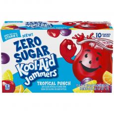 Kool-Aid Jammers Zero Sugar - Tropical Punch 10-pack Coopers Candy