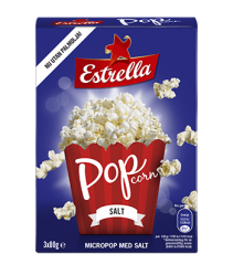 Estrella Micropopcorn Salt 3-pack Coopers Candy