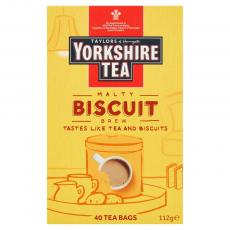 Yorkshire Tea Biscuit Brew Tea Bags 40st Coopers Candy