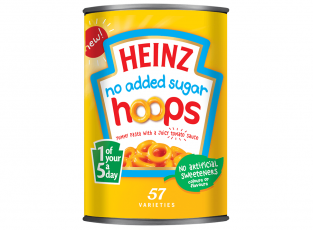 Heinz No Added Sugar Hoops 400g Coopers Candy