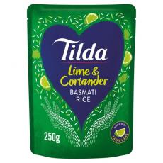 Tilda Steamed Lime & Coriander Basmati Rice 250g Coopers Candy