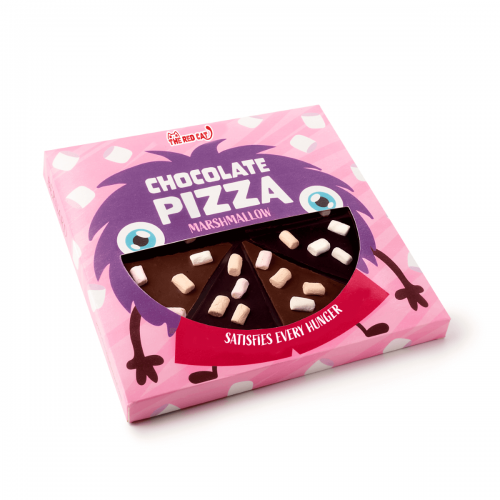 The Red Cat Chocolate Pizza - Marsmallow 105g Coopers Candy