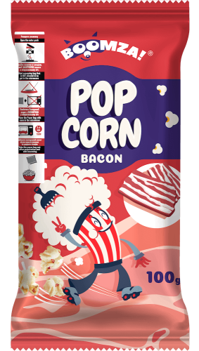 Boomza Mikropopcorn Bacon 100g Coopers Candy