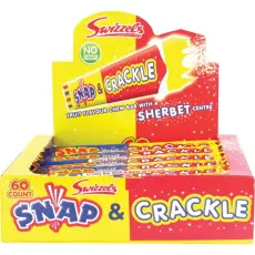 Swizzels Snap & Crackle Fruit 18g x 60st (hel låda) Coopers Candy