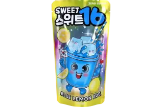 Sweet 16 Blue Lemon Ade Zero Sugar 200ml Coopers Candy
