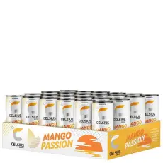 Celsius Mango Passion flak 355ml x 24st (helt flak) Coopers Candy