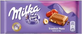 Milka Raisin & Nut 90g Coopers Candy